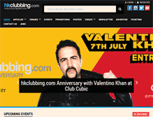 Tablet Screenshot of hkclubbing.com
